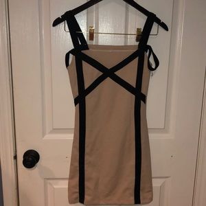 Nude tight party dress